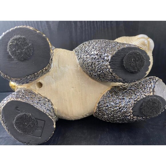 Large Adult De Rosa Rinconada Panda Figurine 17 cm x 10cm Ceramic Gold - Picture 8 of 12